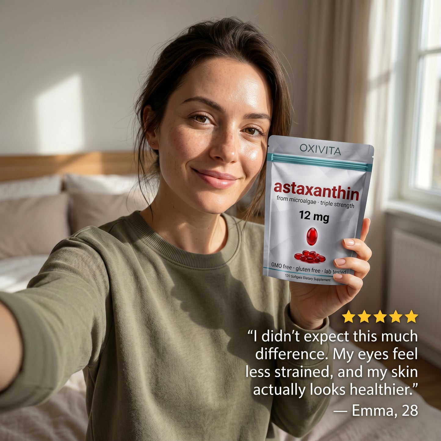 Oxivita Astaxanthin 12mg — Advanced Anti-Aging & Screen Protection Formula