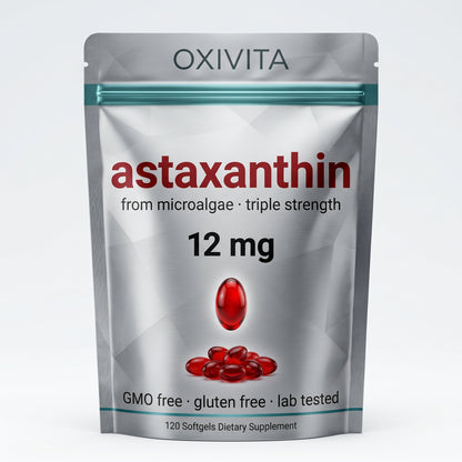 Oxivita Astaxanthin 12mg — Advanced Anti-Aging & Screen Protection Formula