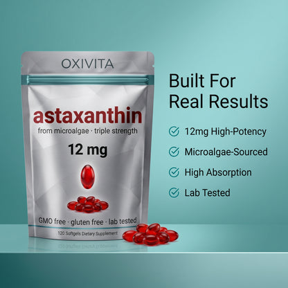 Oxivita Astaxanthin 12mg — Advanced Anti-Aging & Screen Protection Formula